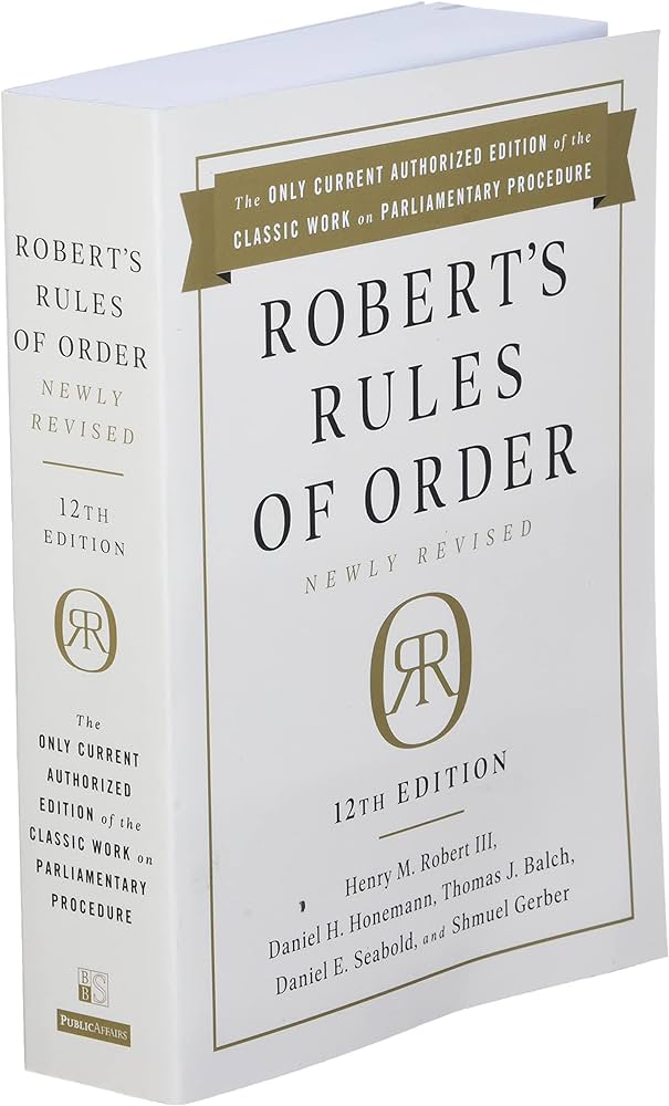 robert's rules of order 12th edition