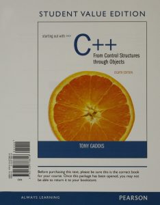 Starting out with c++ from control structures through objects 8th edition