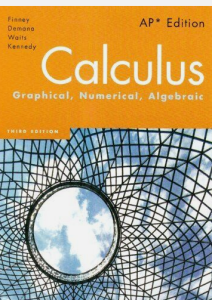 Calculus Graphical Numerical Algebraic 3rd Edition